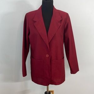 BLAIR vintage Y2K boxy burgundy colored corduroy blazer.  Excellent condition.😍